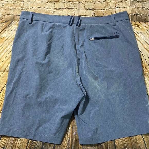 IZOD Advantage Performance Blue Hybrid Quick Dry Shorts - Picture 2 of 5